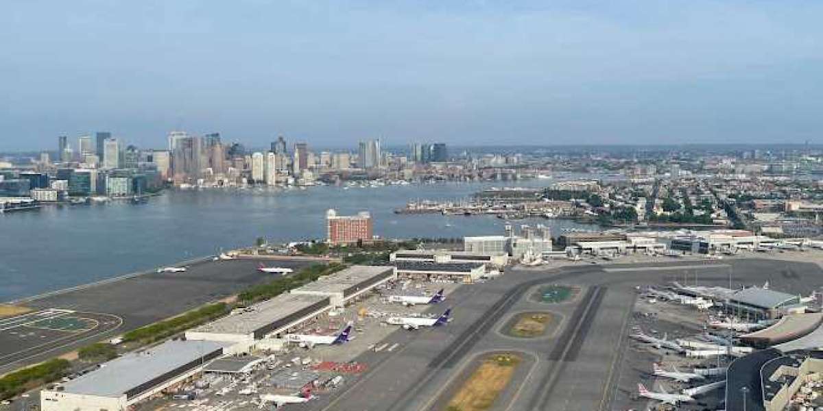 Frontier Airlines at Boston Logan International Airport Terminal