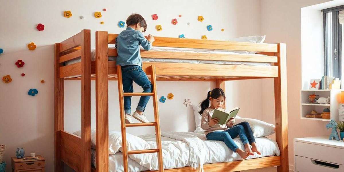 Shop High-Quality Wooden Bunk Beds for kids in UAE