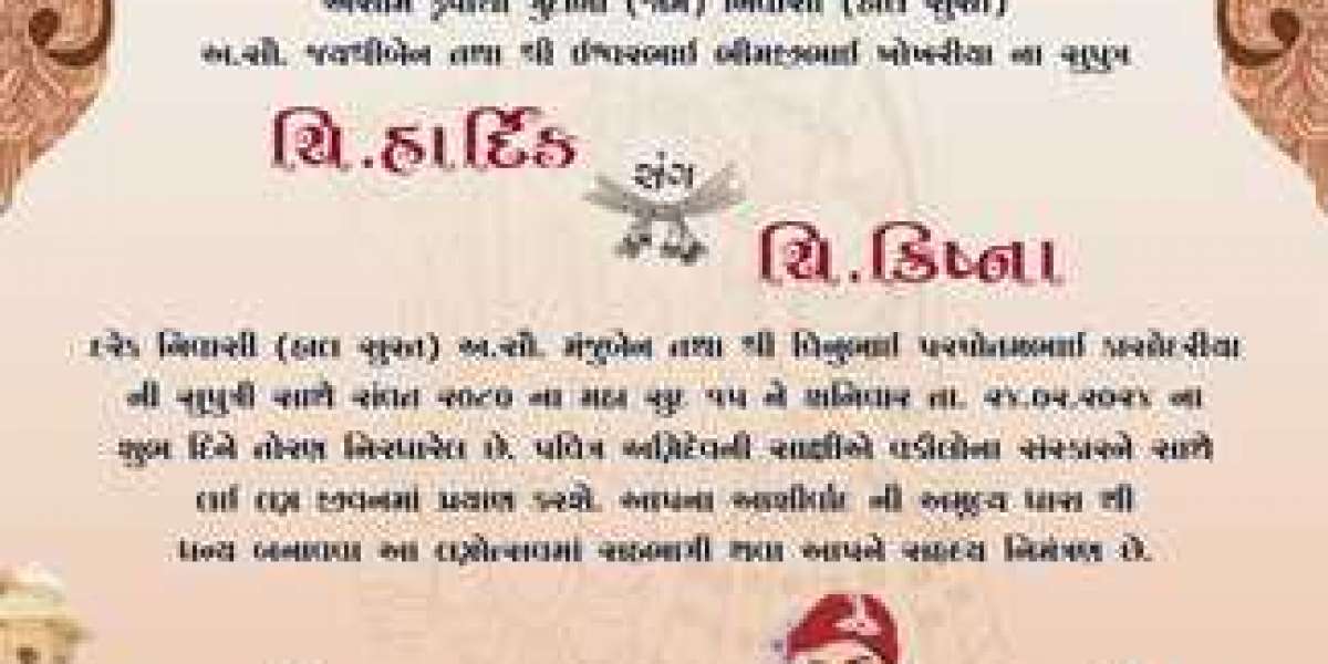 Marriage Card in Gujarati: Tradition Meets Elegance