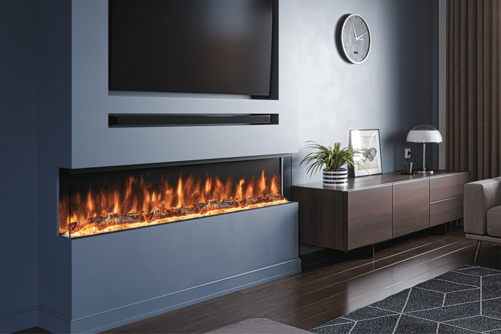 Sleek Slimline Electric Fire with Panoramic Design