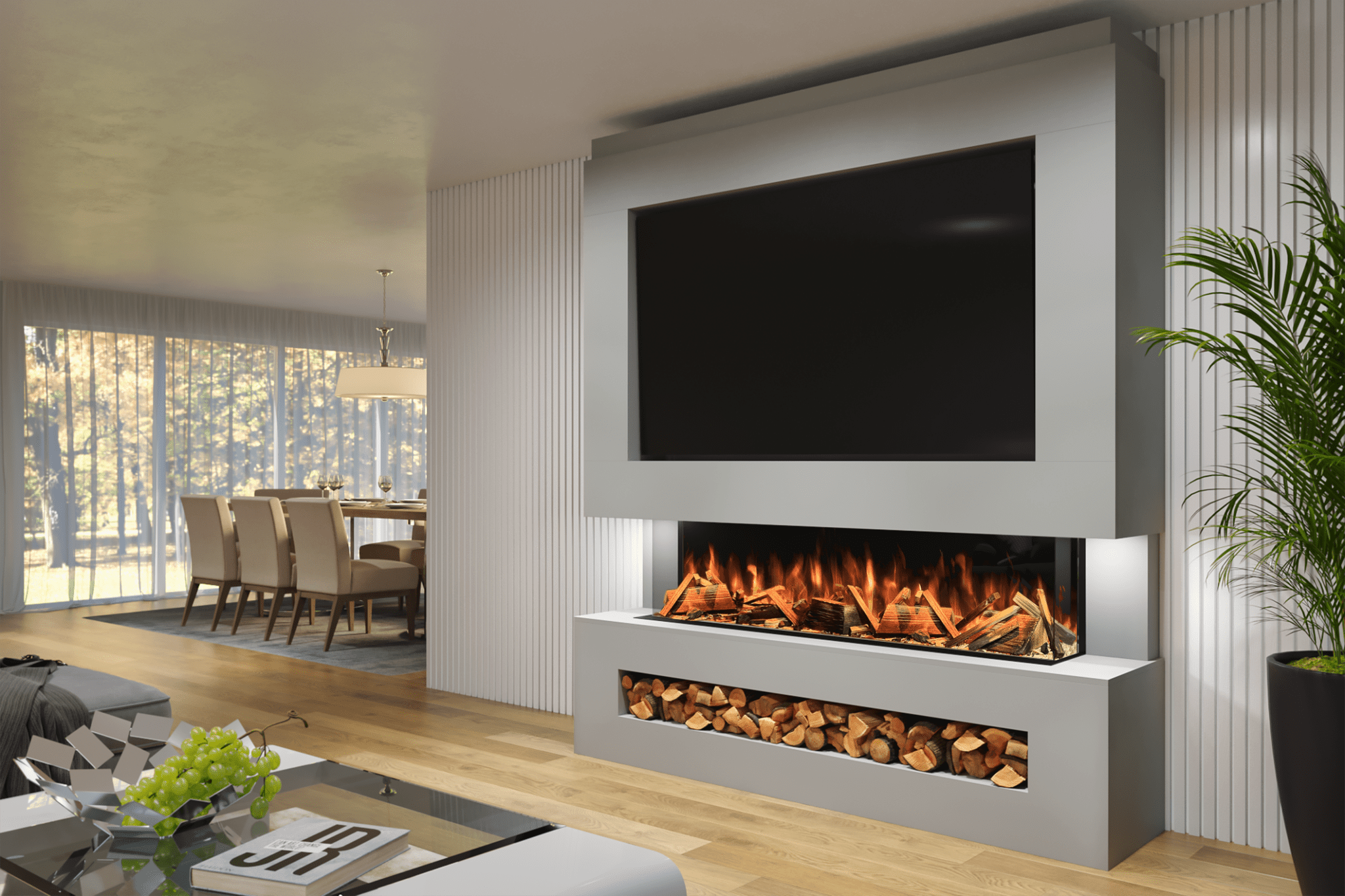 Modern Electric Fireplace Suites for Stylish Heating