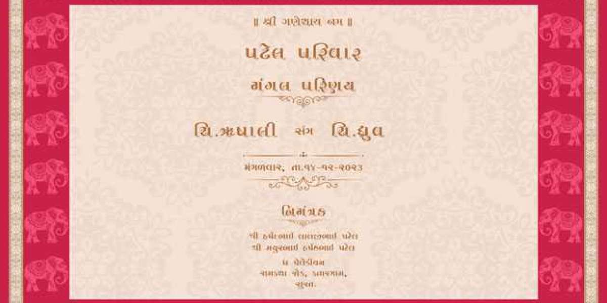 Wedding Card in Gujarati – A Celebration of Tradition and Elegance