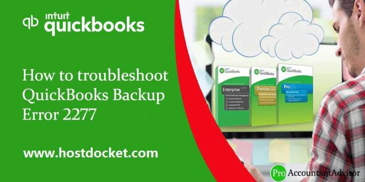 How to Fix QuickBooks Error 2277 With Data Backup?