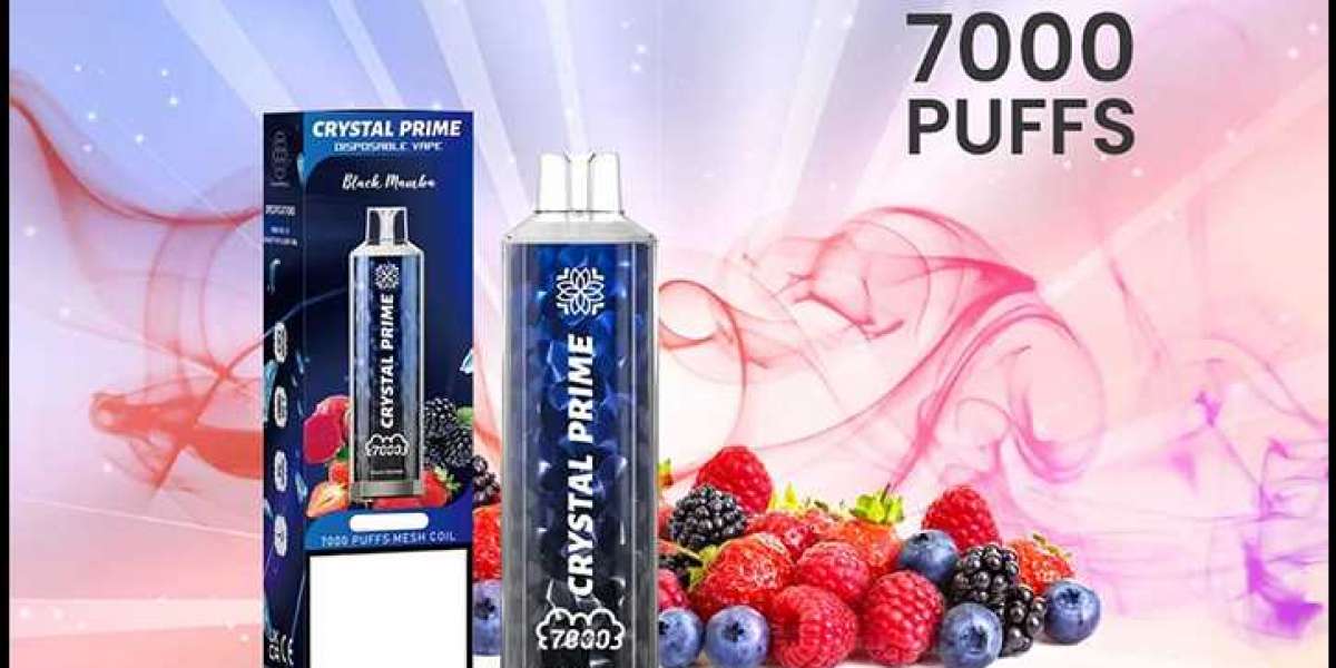 Crystal Prime 7000 – Rechargeable, Portable, and Built for Premium Vaping