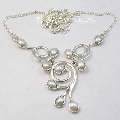 Silver Pearl Necklace: Elegant Creations by Silver Star Jewels