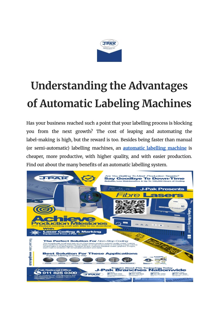 PPT - Understanding the Advantages of Automatic Labeling Machines PowerPoint Presentation - ID:14160906
