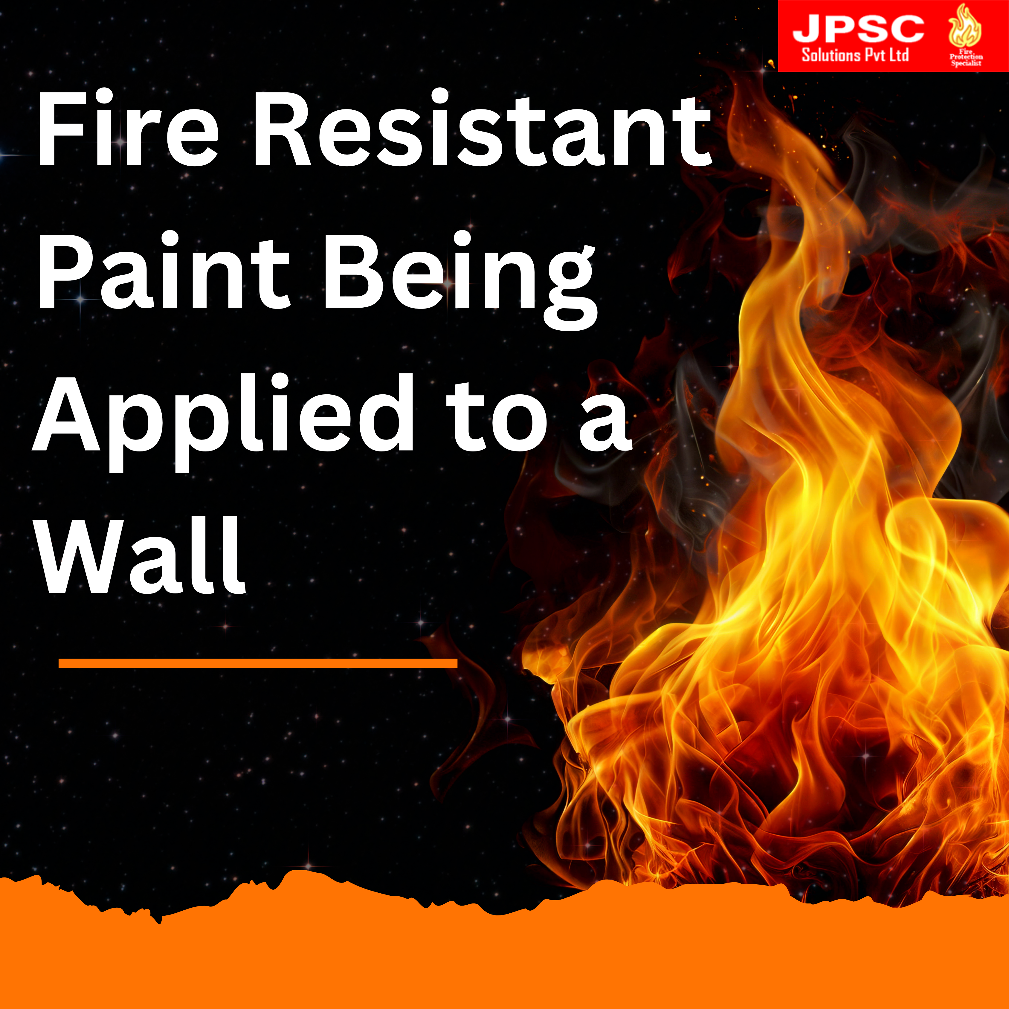 Fire Resistant Paint Being Applied to a Wall