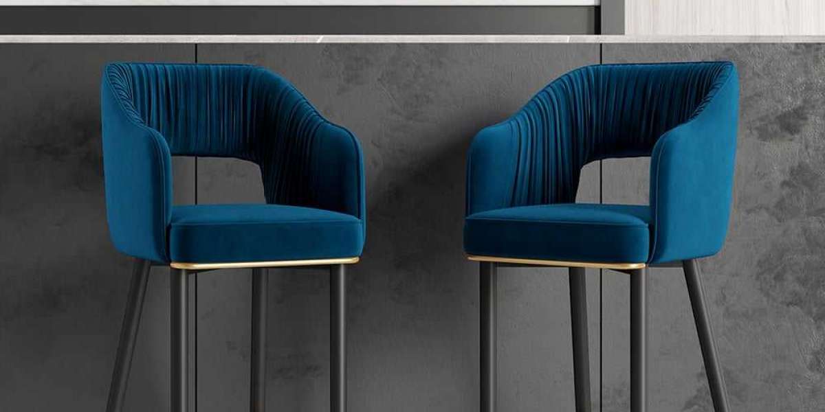 Luxurious Velvet Bar Stools Elegant Kitchens Stylish Comfortable