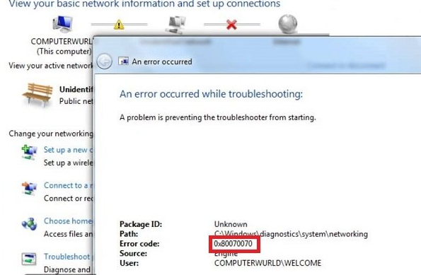 Windows 10/11 Upgrade Error Code 0X80070070