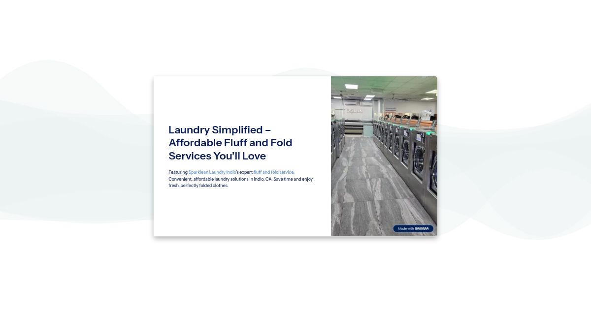 Affordable Fluff and Fold Services : simplebooklet.com
