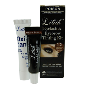 LILTH EYELASH AND EYEBROW TINT & CREME OX 5ML TUBE BROWN, EA