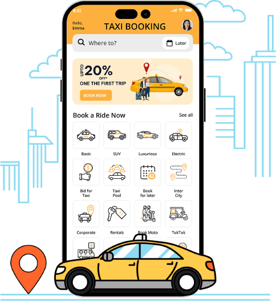 Uber Clone - #1 Readymade Taxi Booking App