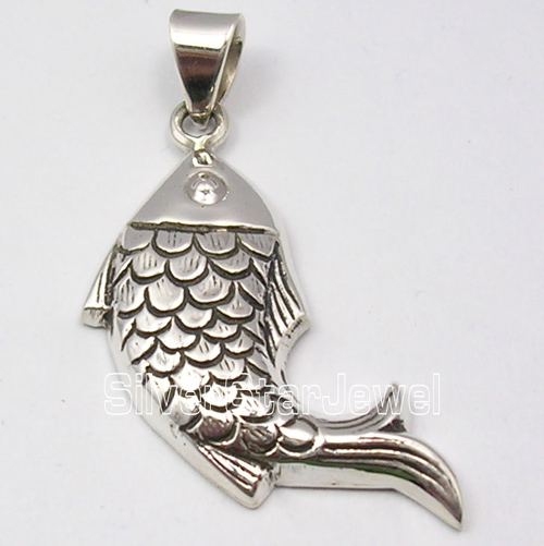 Sterling Silver Fish Necklace