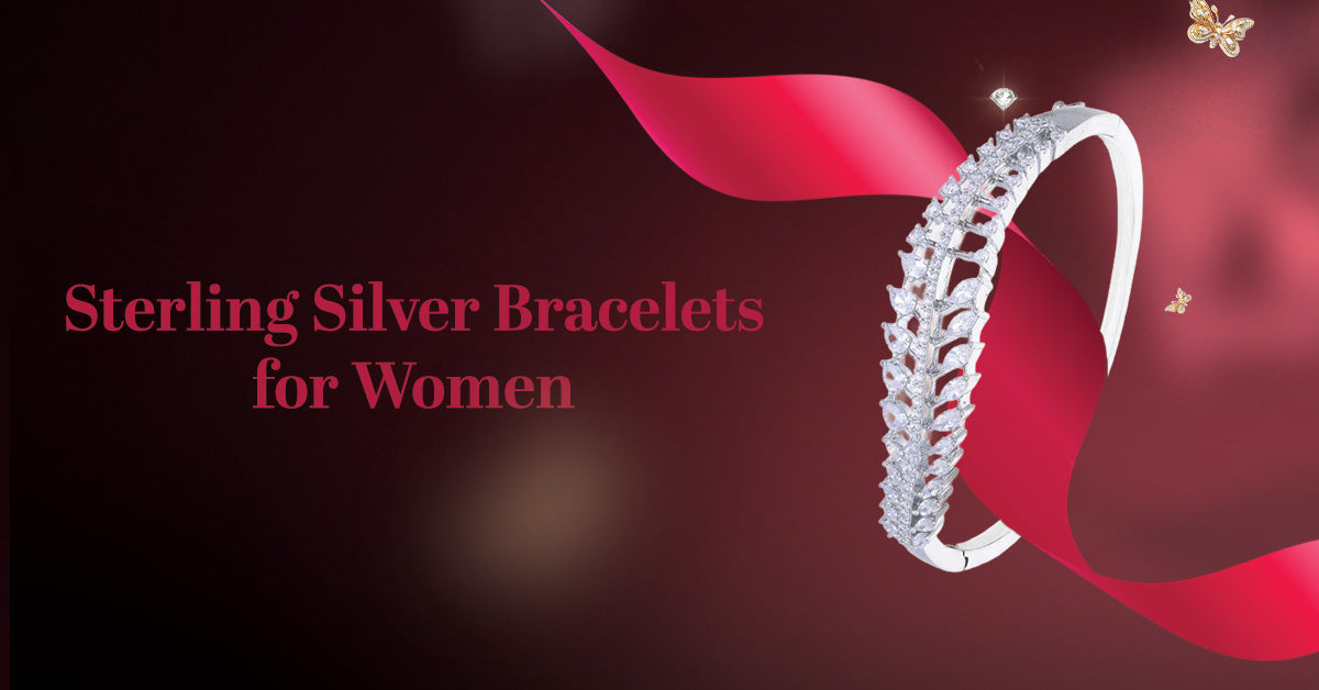 Styling Sterling Silver Bracelets for Women with Traditional Festival  – DEESSA.co