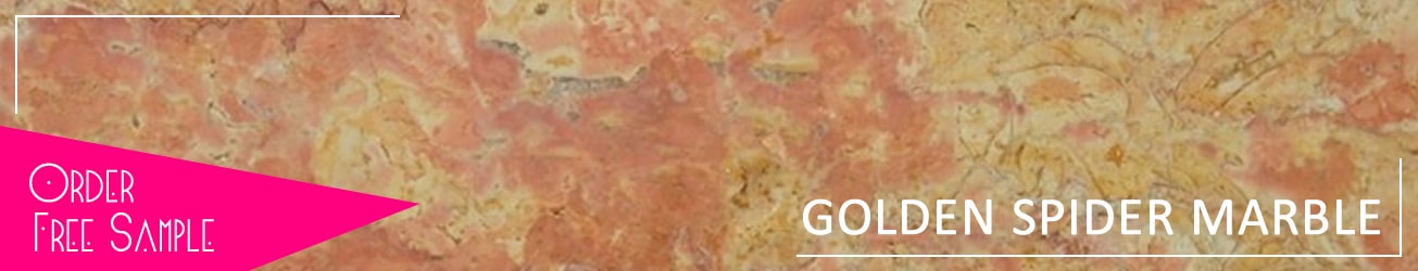 Golden Spider Marble - Authentic Stone