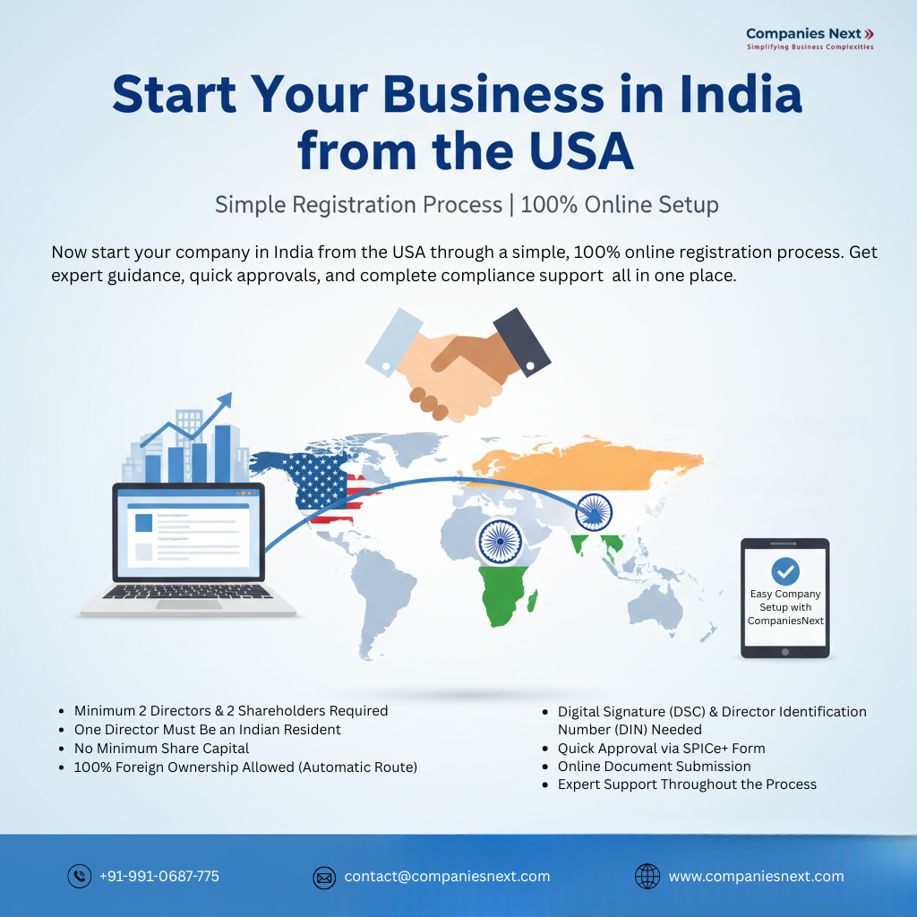 How to Register a Company in India from the USA – Easy Process Explained – Your Company Registration
