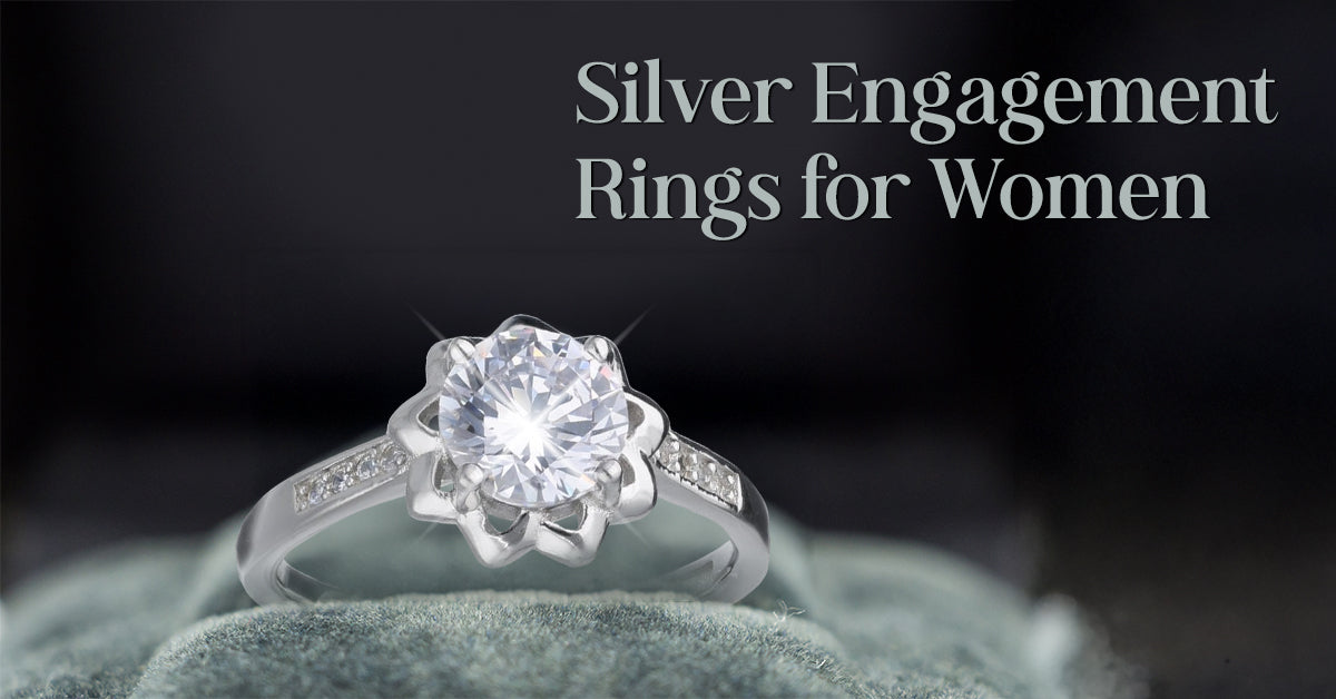 Best Designs in Silver Engagement Rings for Women – DEESSA.co